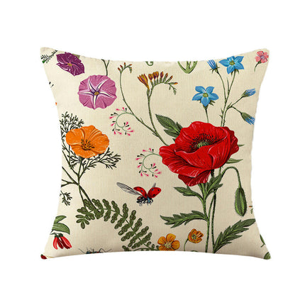 Throw Pillow Covers with Flowers Farmhouse Floral Pillow Cushion Cases Decorative Pillowcases Home Decor