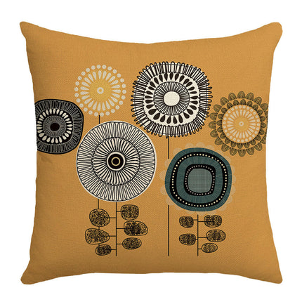 Abstract Flowers Throw Pillow Covers Farmhouse Pillow Cushion Cases Decorative Pillowcases For Home Decor