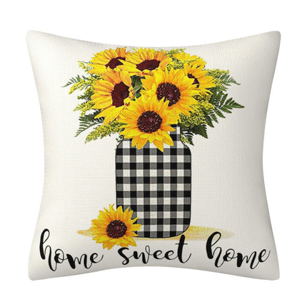 Throw Pillow Covers,Soft Flowers Pillow Covers Decorative Pillow Cases, Square Floral Cushion Covers