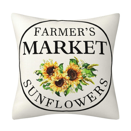 Throw Pillow Covers,Soft Flowers Pillow Covers Decorative Pillowcases Sunflower Floral Pillow Cases