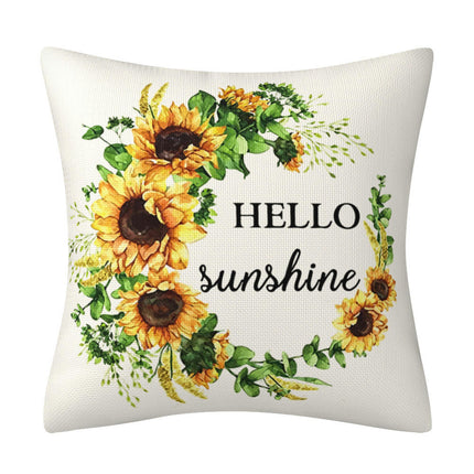 Throw Pillow Covers,Soft Flowers Pillow Covers Decorative Pillowcases Sunflower Floral Pillow Cases