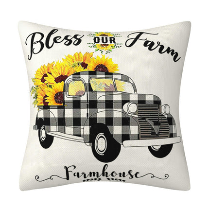 Throw Pillow Covers,Soft Flowers Pillow Covers Decorative Pillowcases Sunflower Floral Pillow Cases