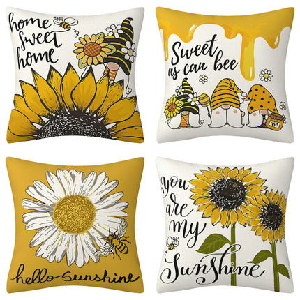 Decorations Pillows Covers Sunflower Throw Cushion Covers Lumbar Pillow Cases for Couch Sunflower Decor