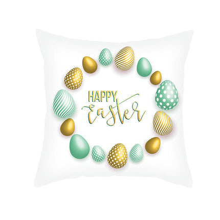 Easter Pillow Cover,Decorative Throw Pillow Case Outdoor Indoor Square Cushion Covers for Home Sofa Couch