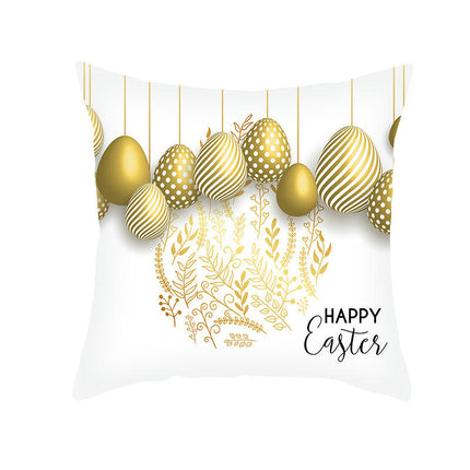 Easter Pillow Cover,Decorative Throw Pillow Case Outdoor Indoor Square Cushion Covers for Home Sofa Couch