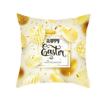 Easter Pillow Cover,Decorative Throw Pillow Case Outdoor Indoor Square Cushion Covers for Home Sofa Couch