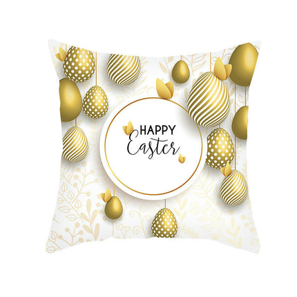 Easter Pillow Cover,Decorative Throw Pillow Case Outdoor Indoor Square Cushion Covers for Home Sofa Couch