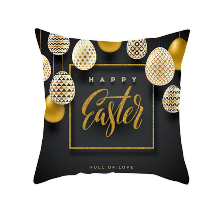 Easter Pillow Cover,Decorative Throw Pillow Case Outdoor Indoor Square Cushion Covers for Home Sofa Couch