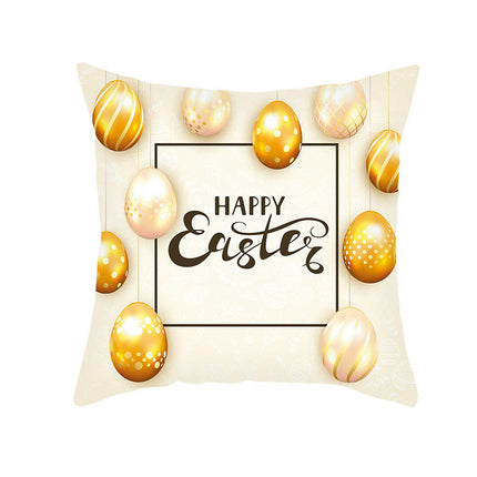 Easter Pillow Cover,Decorative Throw Pillow Case Outdoor Indoor Square Cushion Covers for Home Sofa Couch