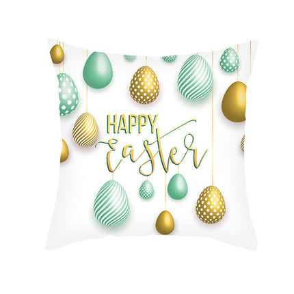 Easter Pillow Cover,Decorative Throw Pillow Case Outdoor Indoor Square Cushion Covers for Home Sofa Couch