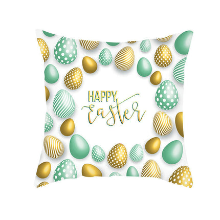 Easter Pillow Cover,Decorative Throw Pillow Case Outdoor Indoor Square Cushion Covers for Home Sofa Couch