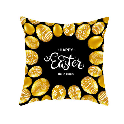 Easter Pillow Cover,Decorative Throw Pillow Case Outdoor Indoor Square Cushion Covers for Home Sofa Couch