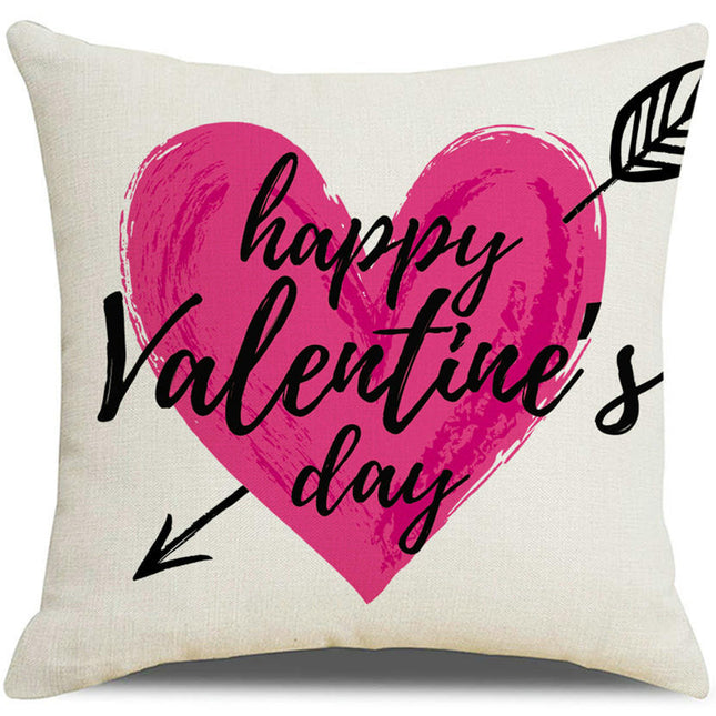 Valentines Day Pillow Covers Valentines Throw Pillowcase, Love  Heart Pillows Cushion Case for Home Decor