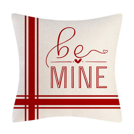 Valentines Day Pillow Covers Valentines letter Throw Pillowcase Cushion cover for Home Decor