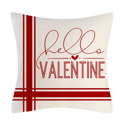 Valentines Day Pillow Covers Valentines letter Throw Pillowcase Cushion cover for Home Decor