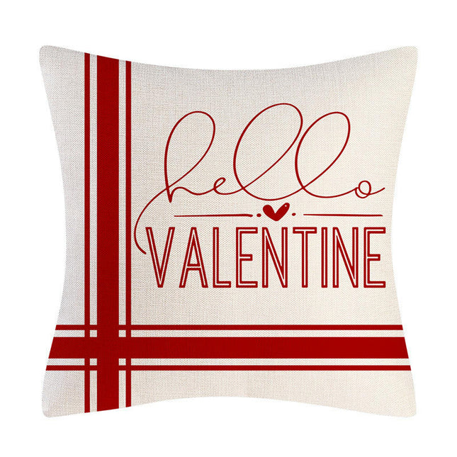 Valentines Day Pillow Covers Valentines letter Throw Pillowcase Cushion cover for Home Decor