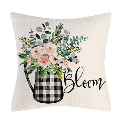 Flowers and Plants Decorative Throw Pillow Covers-Pillows Cushion Case for Sofa Couch Bed Home Outdoor Car