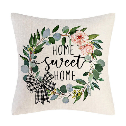 Flowers and Plants Decorative Throw Pillow Covers-Pillows Cushion Case for Sofa Couch Bed Home Outdoor Car