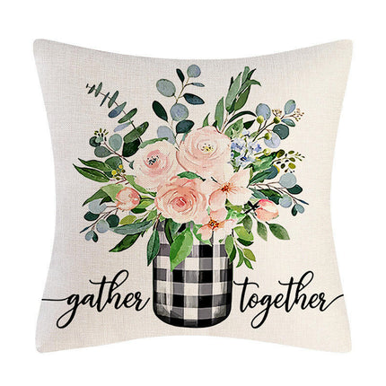 Flowers and Plants Decorative Throw Pillow Covers-Pillows Cushion Case for Sofa Couch Bed Home Outdoor Car