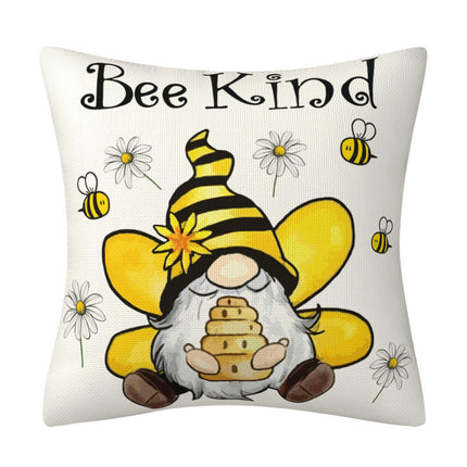 Outdoor Waterproof Throw Pillow Covers Bee Pillows Cover Decorative for Home Garden Sofa Couch