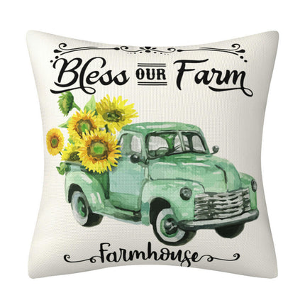 Outdoor Throw Pillow Covers Sunflower Flower Pillowcase Decorative for Home Garden Sofa Couch