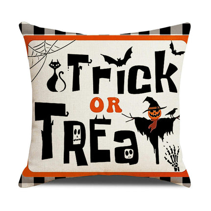 Halloween Pillow Covers Ghost Pumpkins Pillowcase Holiday Throw Pillows Couch Cushion Case for Home Decor