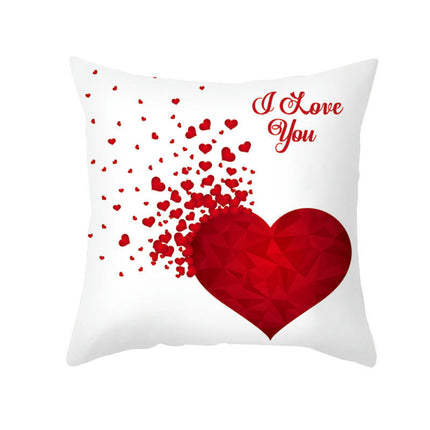 Valentine's Day Throw Pillow Covers Cases Square Decorative Cushion Covers Pillowcase Cushion Case for Sofa