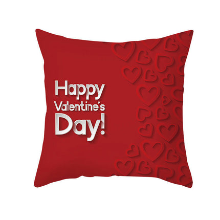 Valentine's Day Throw Pillow Covers Cases Square Decorative Cushion Covers Pillowcase Cushion Case for Sofa