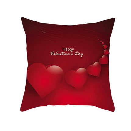 Valentine's Day Throw Pillow Covers Cases Square Decorative Cushion Covers Pillowcase Cushion Case for Sofa