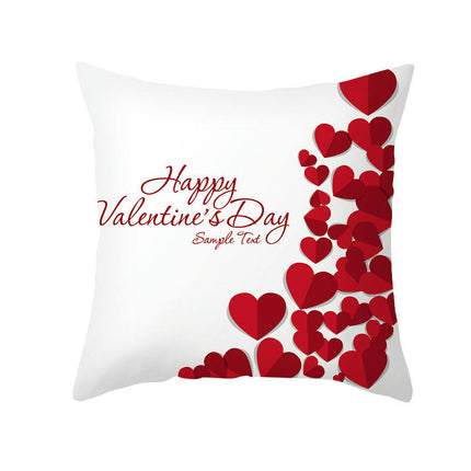 Valentine's Day Throw Pillow Covers Cases Square Decorative Cushion Covers Pillowcase Cushion Case for Sofa