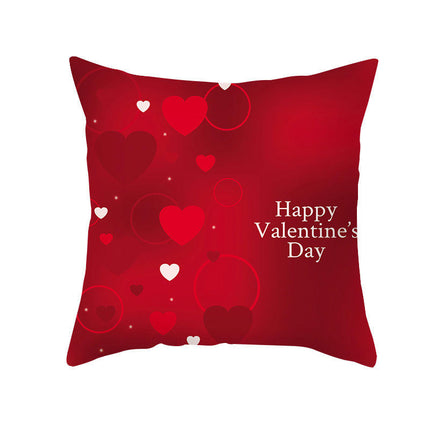 Valentine's Day Throw Pillow Covers Cases Square Decorative Cushion Covers Pillowcase Cushion Case for Sofa