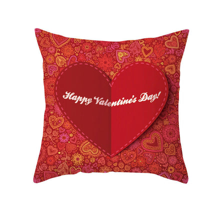 Valentine's Day Throw Pillow Covers Cases Square Decorative Cushion Covers Pillowcase Cushion Case for Sofa