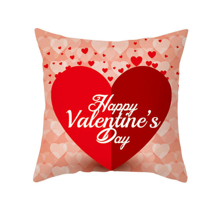 Valentine's Day Throw Pillow Covers Cases Square Decorative Cushion Covers Pillowcase Cushion Case for Sofa