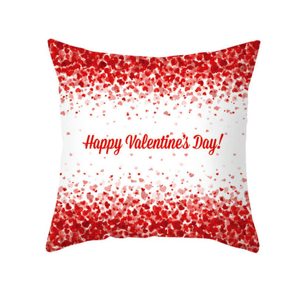 Valentine's Day Throw Pillow Covers Cases Square Decorative Cushion Covers Pillowcase Cushion Case for Sofa