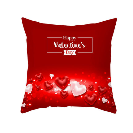 Valentine's Day Throw Pillow Covers Cases Square Decorative Cushion Covers Pillowcase Cushion Case for Sofa