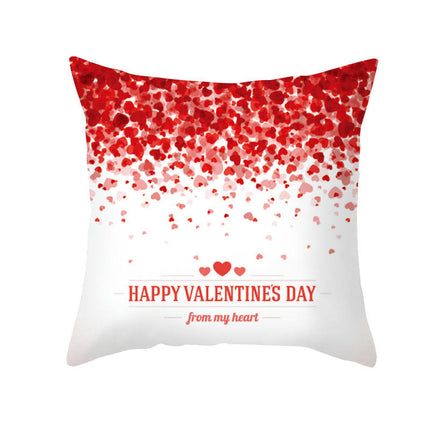 Valentine's Day Throw Pillow Covers Cases Square Decorative Cushion Covers Pillowcase Cushion Case for Sofa