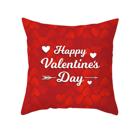 Valentine's Day Throw Pillow Covers Cases Square Decorative Cushion Covers Pillowcase Cushion Case for Sofa