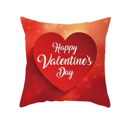 Valentine's Day Throw Pillow Covers Cases Square Decorative Cushion Covers Pillowcase Cushion Case for Sofa