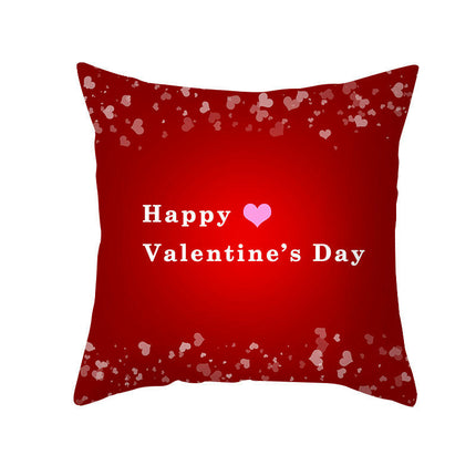 Valentine's Day Throw Pillow Covers Cases Square Decorative Cushion Covers Pillowcase Cushion Case for Sofa