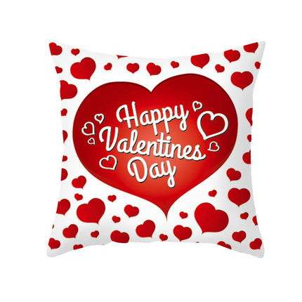 Valentine's Day Throw Pillow Covers Cases Square Decorative Cushion Covers Pillowcase Cushion Case for Sofa