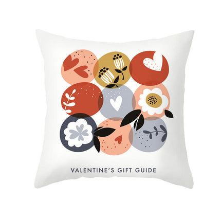 Valentine's Day Throw Pillow Cover Cushion Case, Decorative Square Pillow Case for Sofa Couch Home Decor