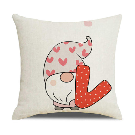 Happy Valentines Day Pillow Covers Love Heart Throw Pillow Covers Home Outdoor Sofa Couch Cushion Covers