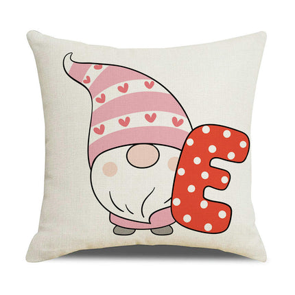 Happy Valentines Day Pillow Covers Love Heart Throw Pillow Covers Home Outdoor Sofa Couch Cushion Covers