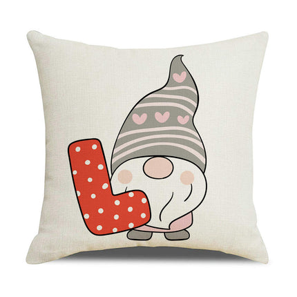 Happy Valentines Day Pillow Covers Love Heart Throw Pillow Covers Home Outdoor Sofa Couch Cushion Covers