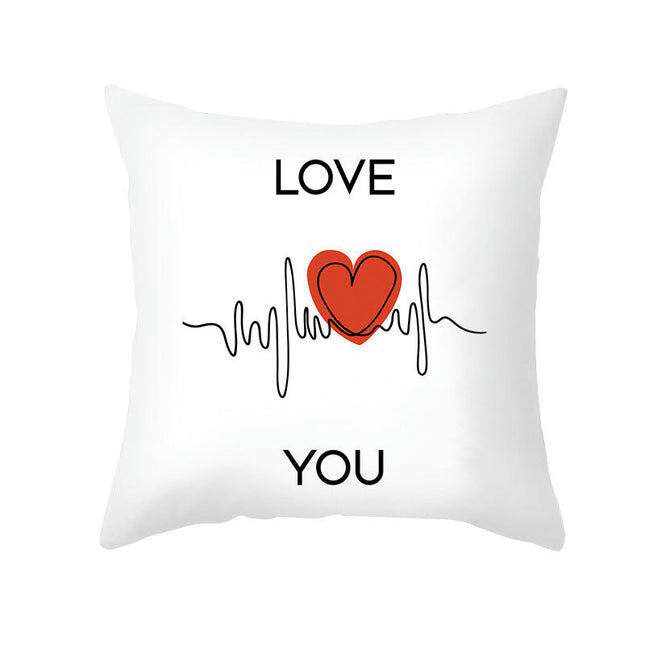 Love Throw Pillows Valentines Day Pillow Cover Heart Cushion Covers Valentines Day Decor for Home