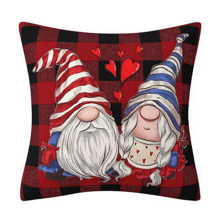 Happy Valentine's Day Throw Pillow Covers Heart Cushion Cases Decorative for Couch Sofa Decorations