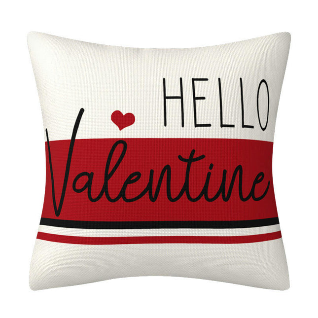 Valentines Day Pillow Covers Letter Heart Valentine's Throw Pillows Decorative Cushion Cases for Home