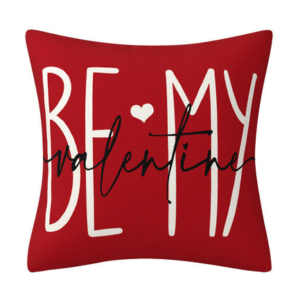 Valentines Day Pillow Covers Letter Heart Valentine's Throw Pillows Decorative Cushion Cases for Home