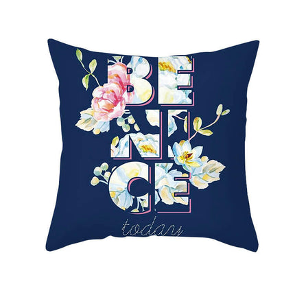 Outdoor Flower Throw Pillow Covers Waterproof Pillow Case Decorative Summer Cushion Case for Bed