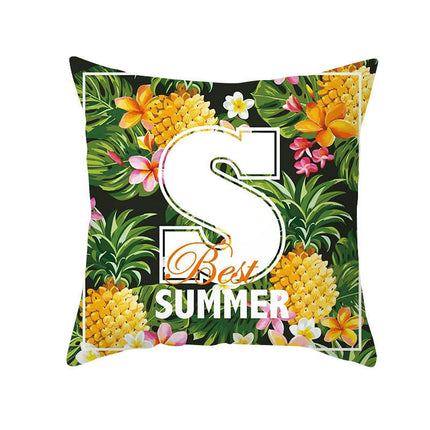 Outdoor Flower Throw Pillow Covers Waterproof Pillow Case Decorative Summer Cushion Case for Bed